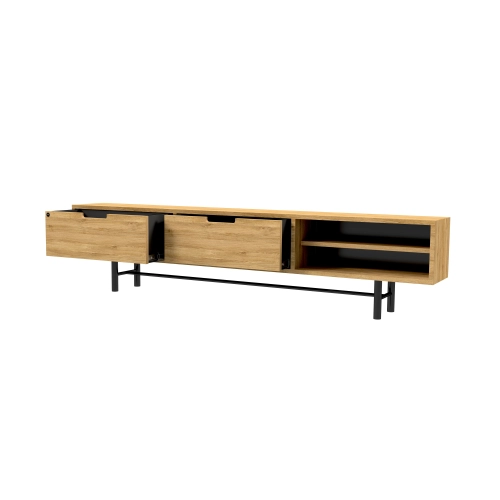 Szafka RTV-59 Drewno Lite Dąb Loft Lakier Rozmiary od 100 cm do 200 cm PREMIUM